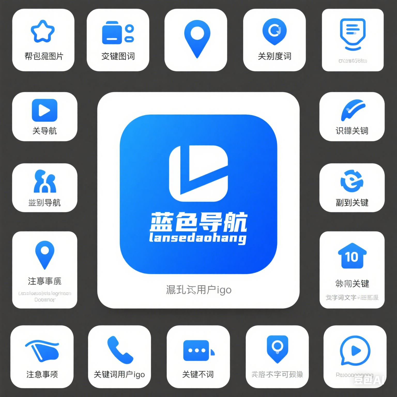蓝色导航